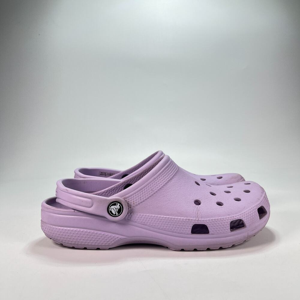 Crocs Classic Clog Lavender Lightweight Comfort Slip On Shoes Women's Size 10